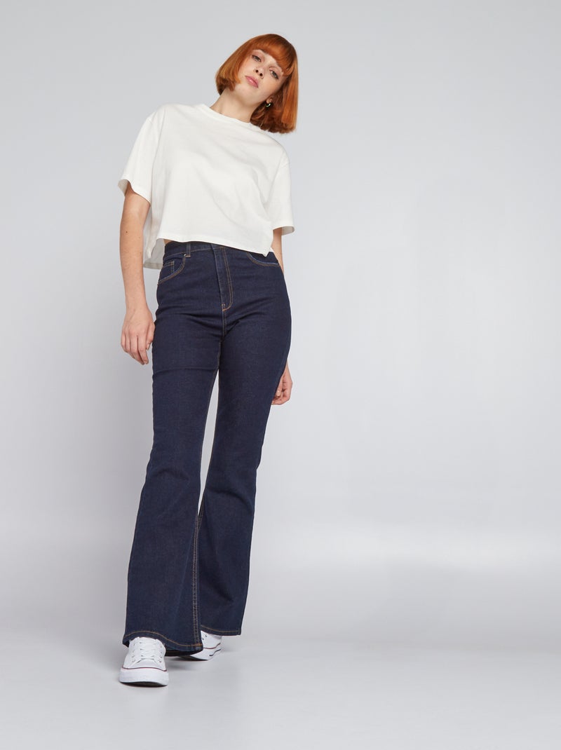 Flared jeans - 5 zakken BLAUW - Kiabi