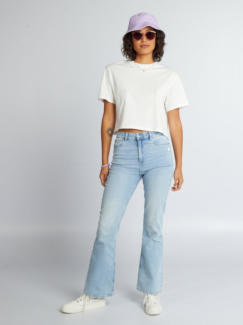 Flared jeans - 5 zakken BLAUW - Kiabi