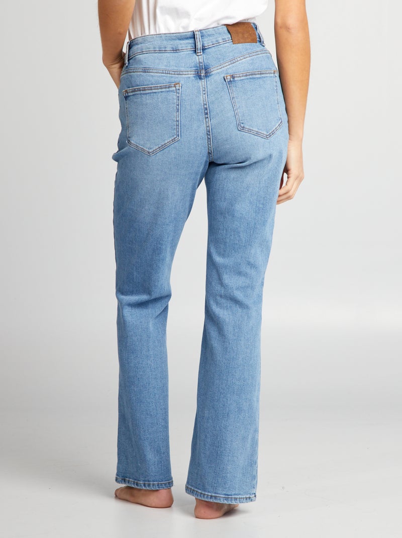 Flared jeans met 5 zakken - L28 BLAUW - Kiabi