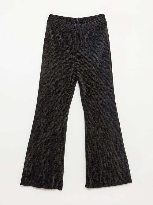 Flared legging met fluweelachtige textuur - Kiabi