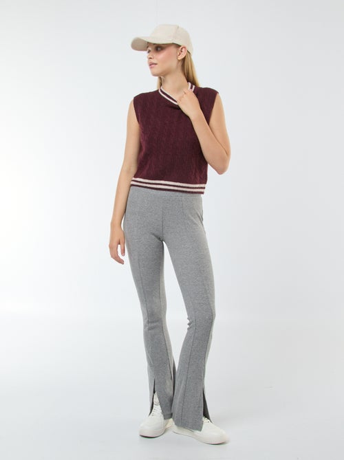 Flared legging van ribstof - Kiabi