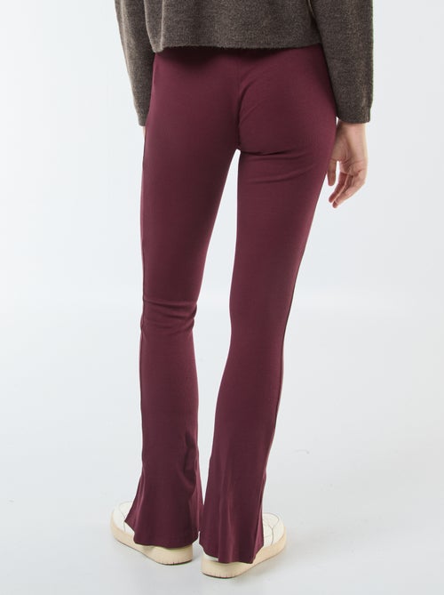 Flared legging van ribstof - Kiabi