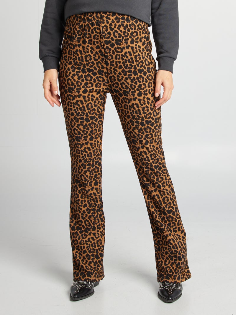 Flared zwangerschapsbroek BIEGE - Kiabi