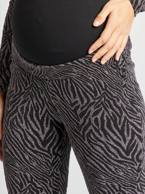 Flared zwangerschapsbroek van glitterstof 'Only Maternity' - Kiabi