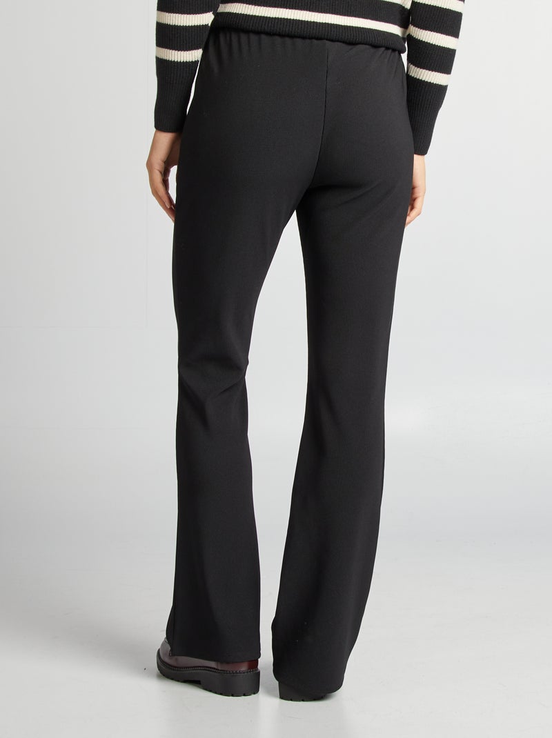 Flared zwangerschapsbroek zwart - Kiabi