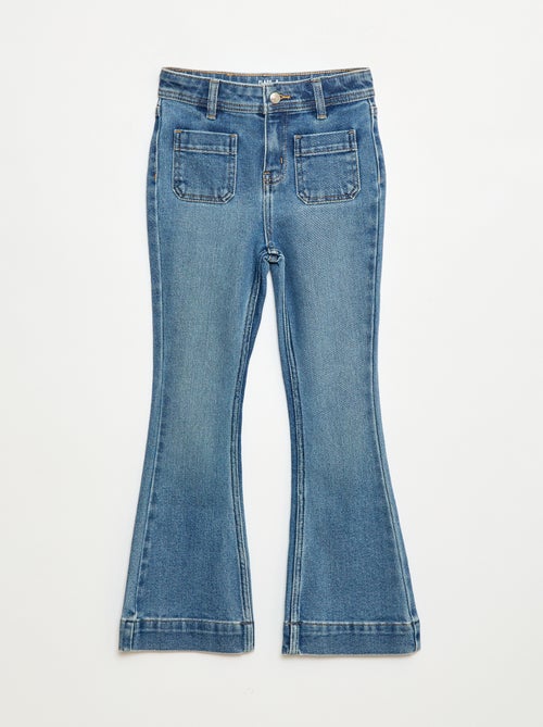 Flared/bootcut jeans met opgestikte zakken - Kiabi