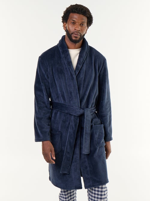 Fleece badjas met ceintuur - Kiabi Fleece badjas met ceintuur - Kiabi