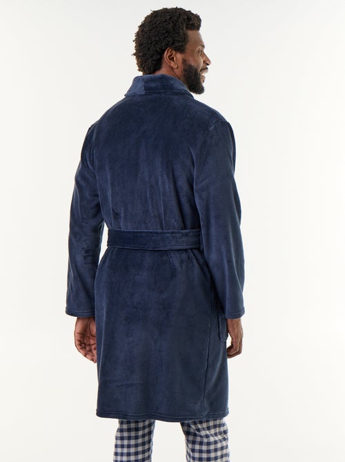 Fleece badjas met ceintuur - Kiabi Fleece badjas met ceintuur - Kiabi
