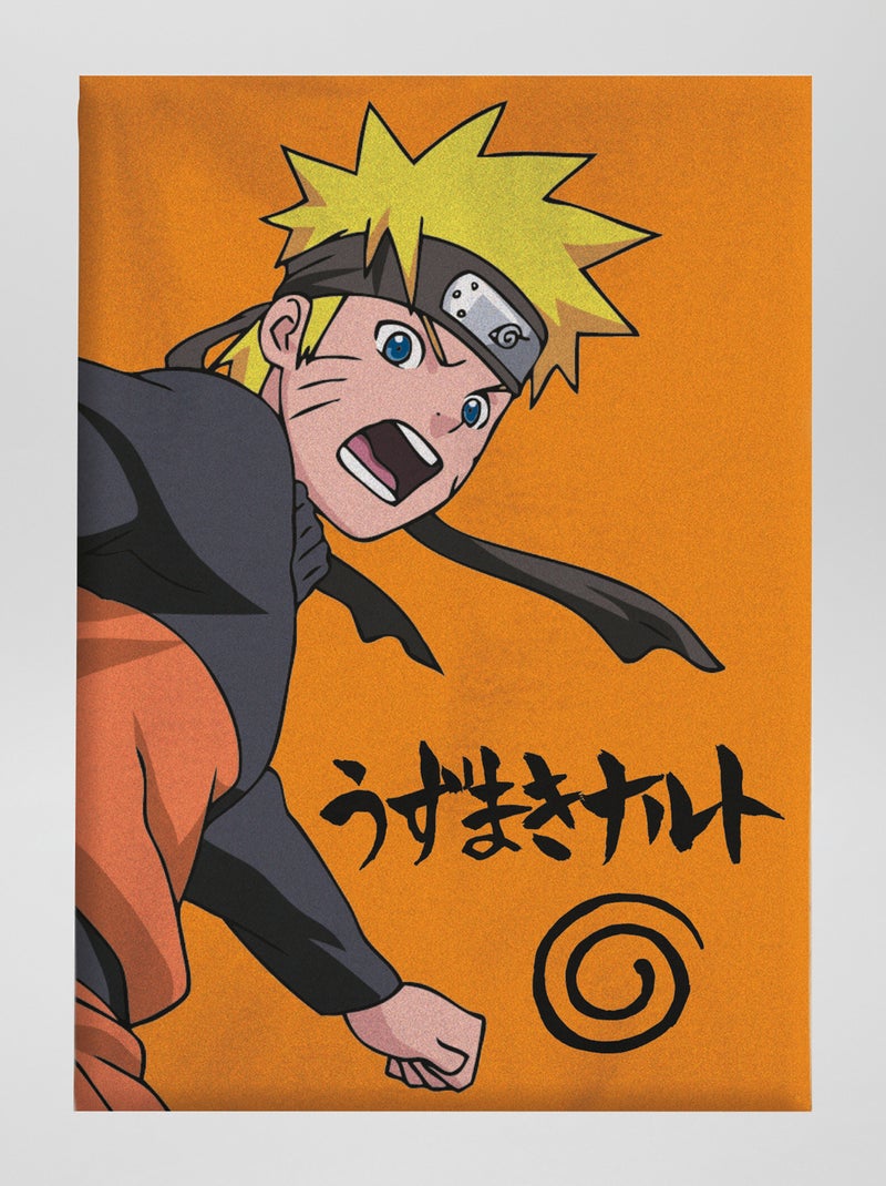 Fleece dekentje 'Naruto' GEEL - Kiabi