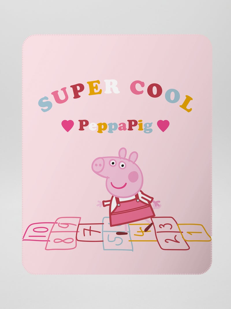 Fleece dekentje 'Peppa Pig' roze - Kiabi