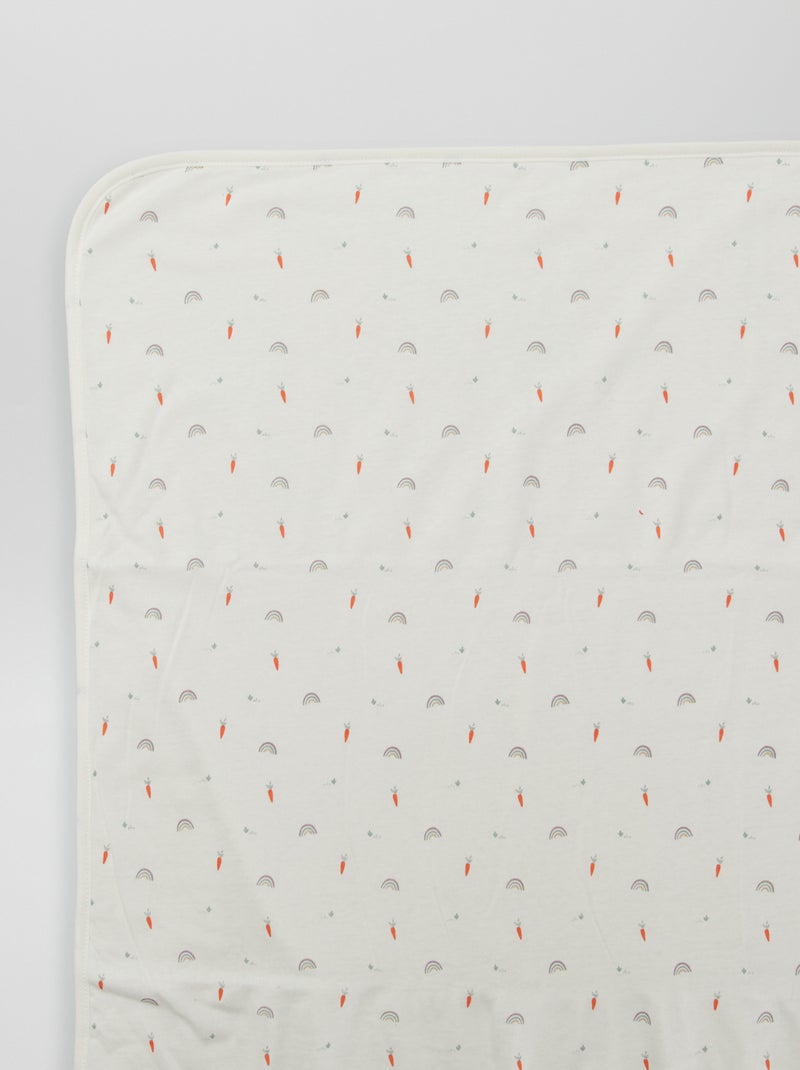 Fleece dekentje WIT - Kiabi