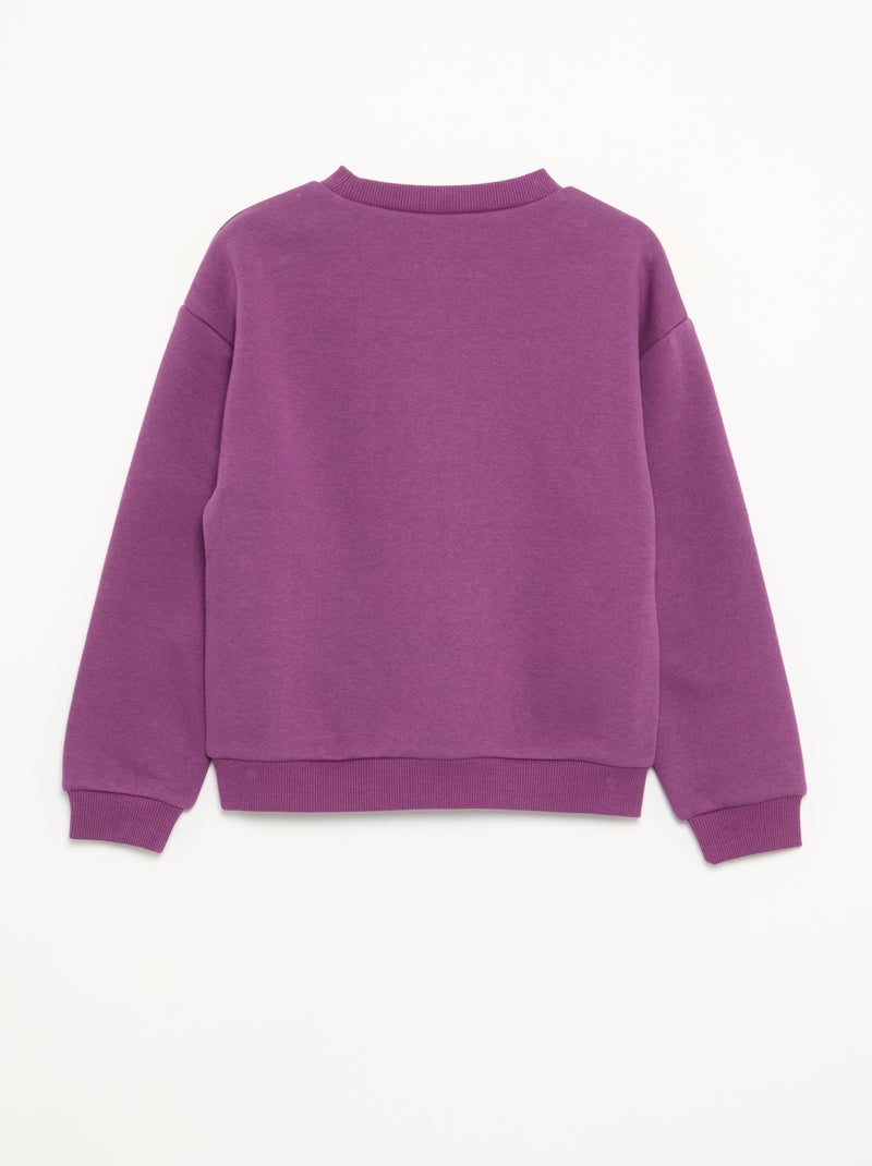 Fleece Halloween-sweatshirt Zwart - Kiabi