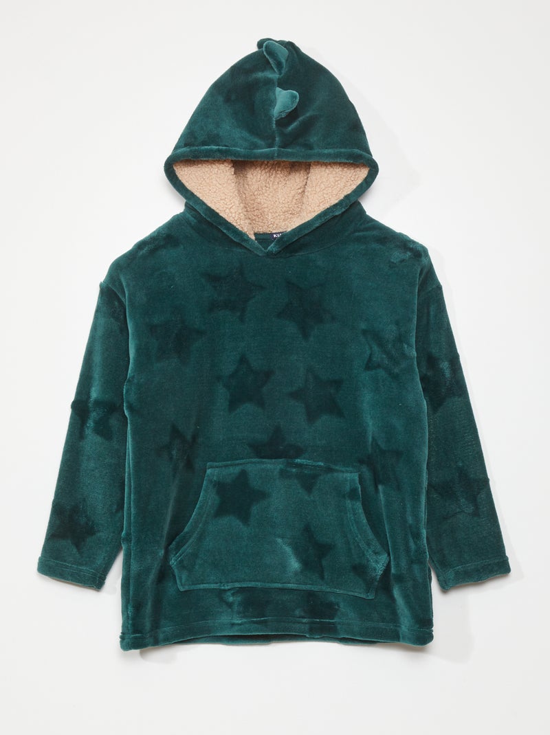 Fleece hoodie GROEN - Kiabi