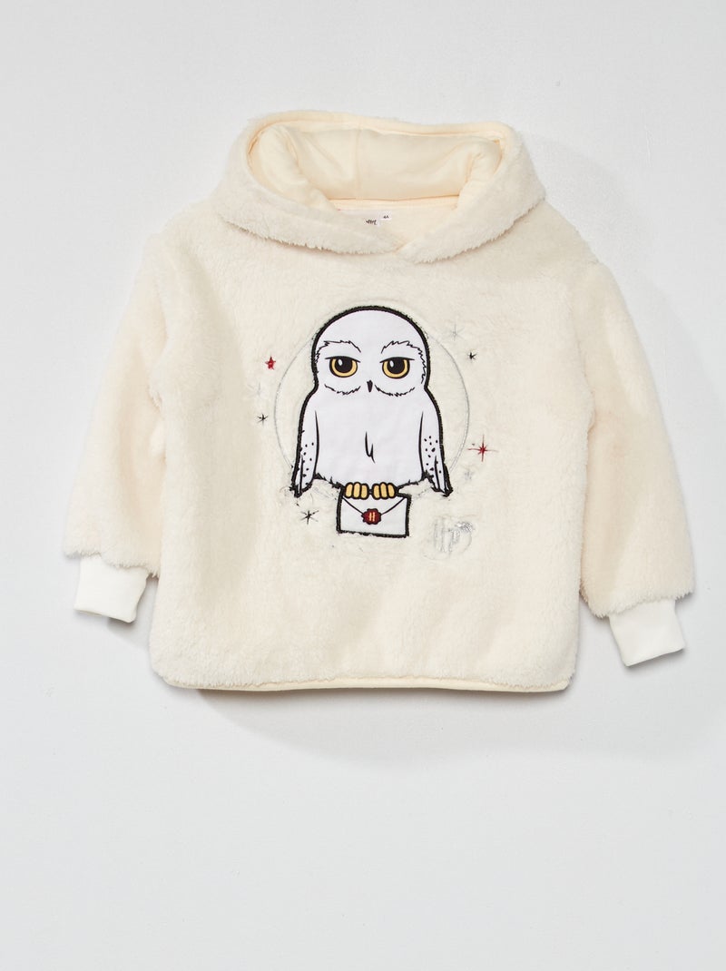 Fleece hoodie 'Harry Potter' ecru - Kiabi