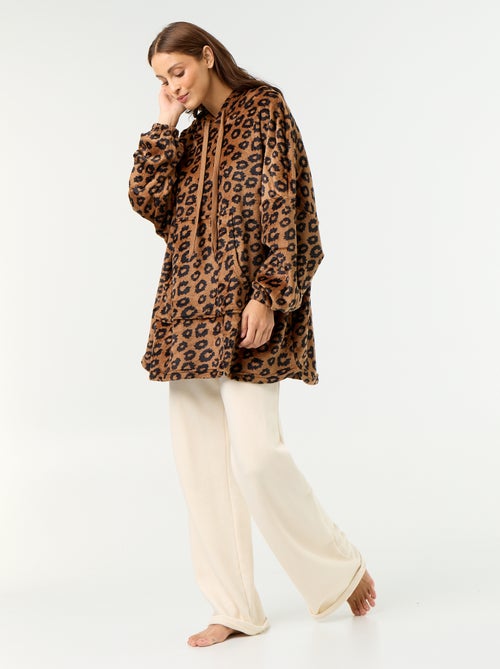 Fleece hoodie met capuchon - Kiabi