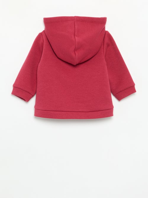 Fleece hoodie met konijnenoortjes - Kiabi