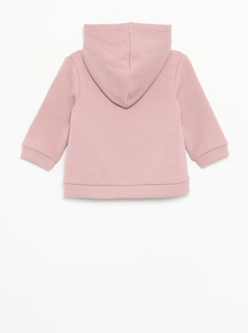 Fleece hoodie met konijnenoortjes - Kiabi