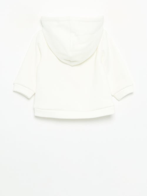 Fleece hoodie met konijnenoortjes - Kiabi