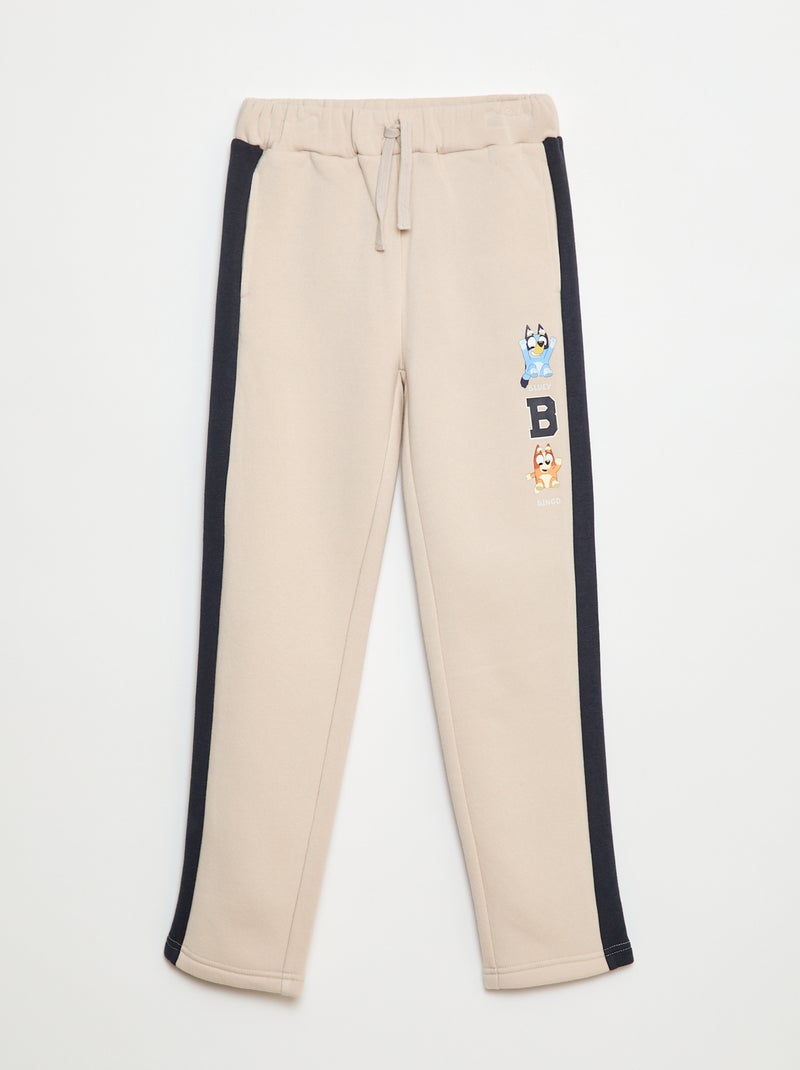 Fleece joggingbroek 'Bluey' Biege - Kiabi