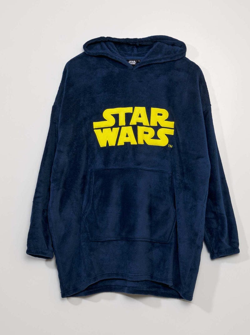 Fleece nachtsweater 'Star Wars' navy / geel - Kiabi