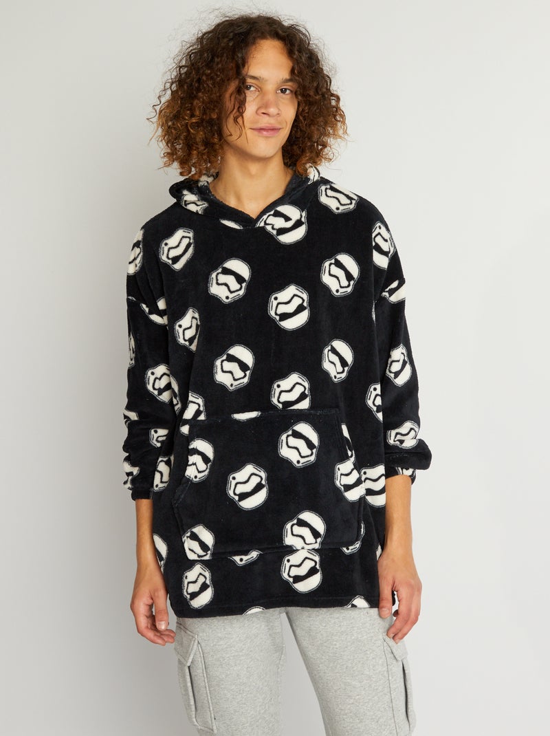 Fleece nachtsweater 'Star Wars' 'Stormtroopers' zwart / wit - Kiabi
