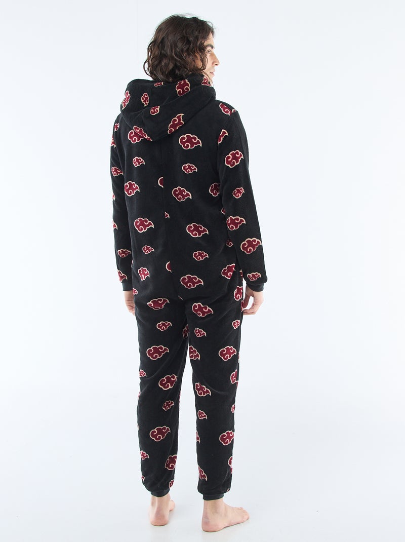 Fleece onesie met kap 'Naruto' Blauw - Kiabi