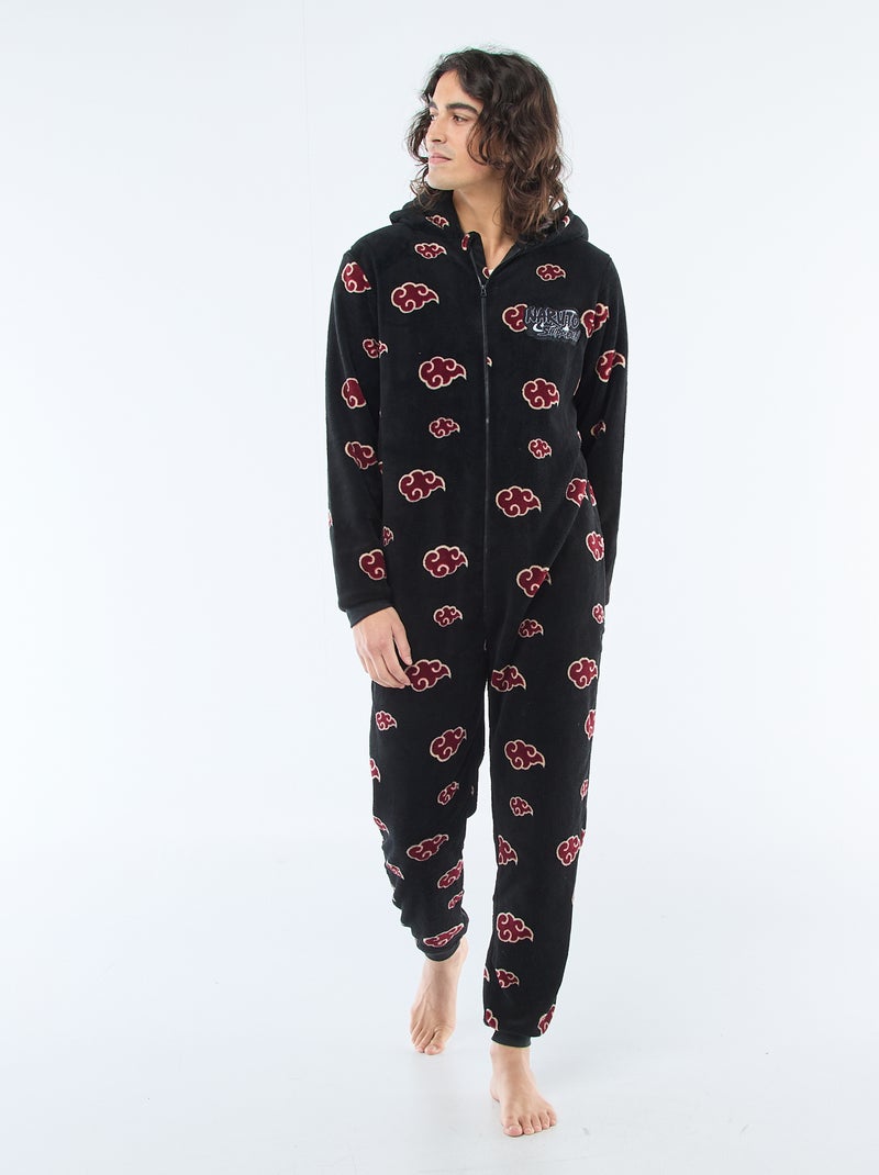 Fleece onesie met kap 'Naruto' Blauw - Kiabi