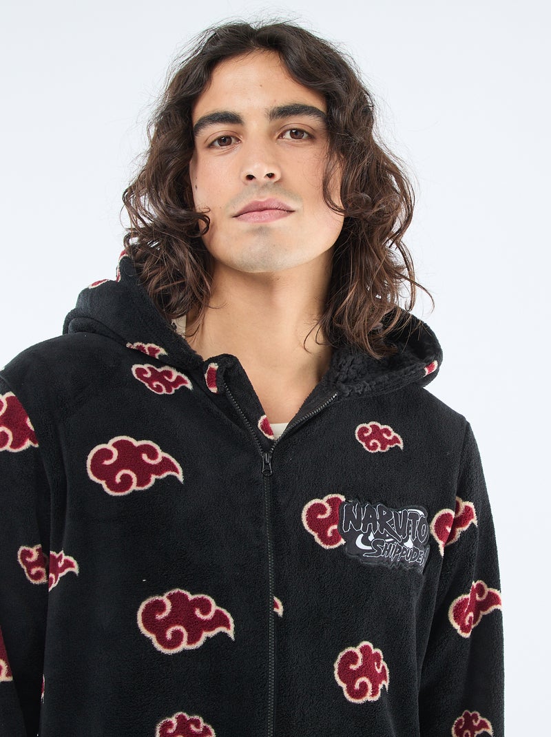 Fleece onesie met kap 'Naruto' Blauw - Kiabi