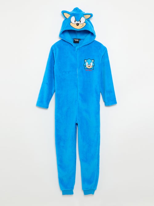 Fleece onesie 'Sonic' - Kiabi Fleece onesie 'Sonic' - Kiabi