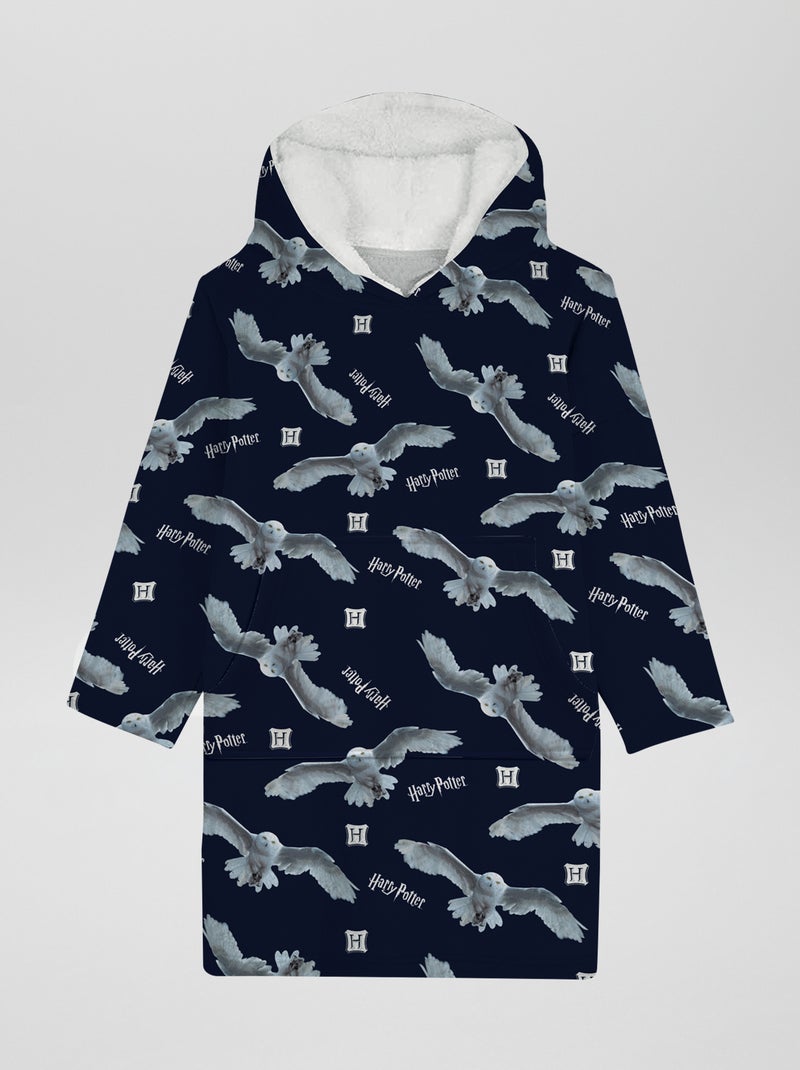 Fleece poncho met capuchon 'Harry Potter' BLAUW - Kiabi