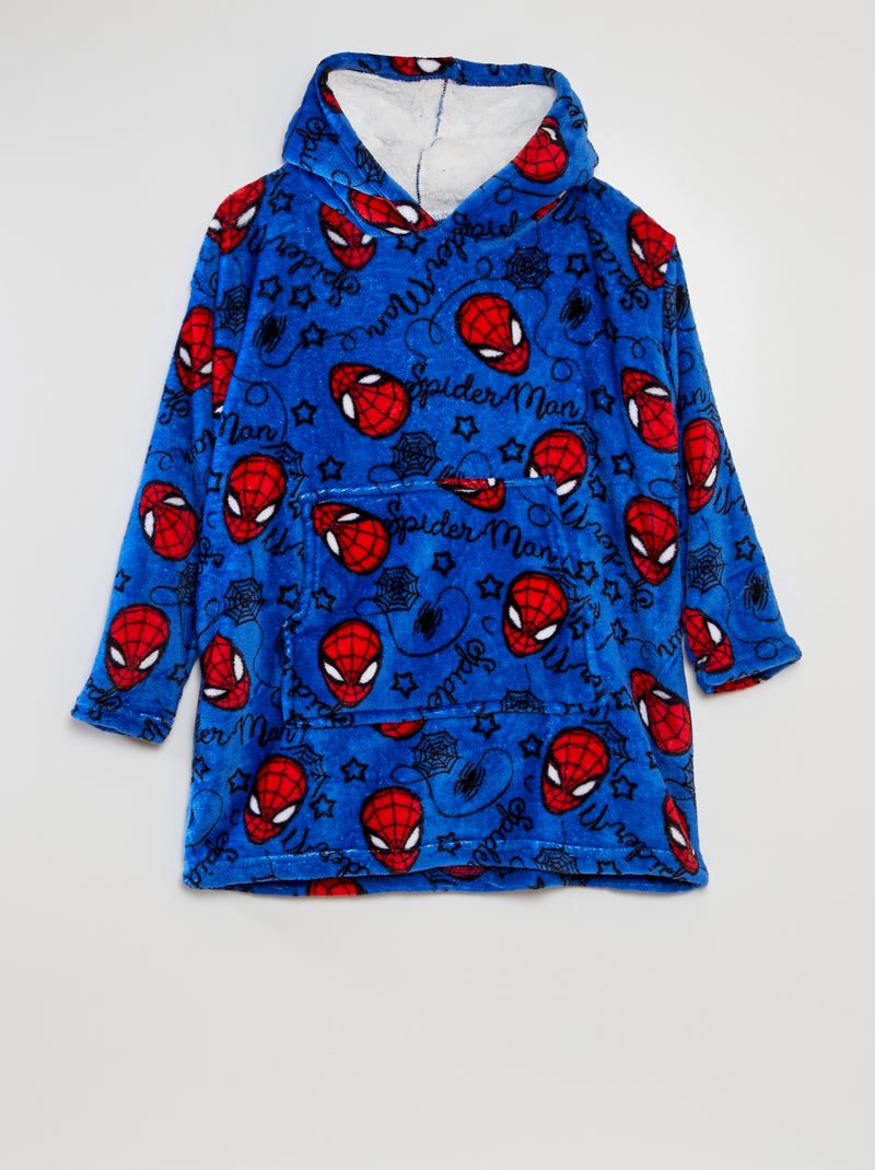 Fleece poncho 'Spider-Man' BLAUW - Kiabi