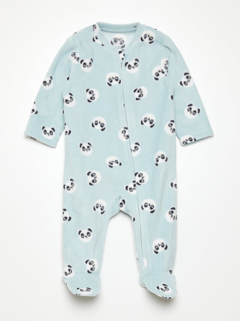 Fleece pyjama BLAUW - Kiabi