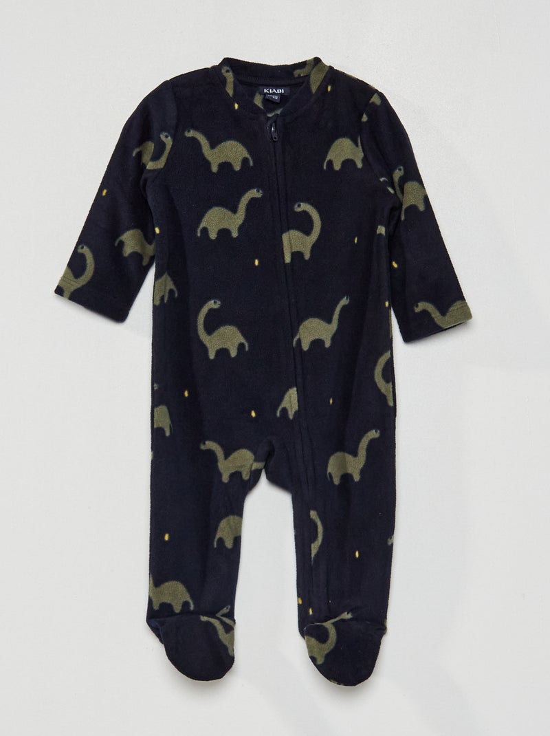 Fleece pyjama BLAUW - Kiabi