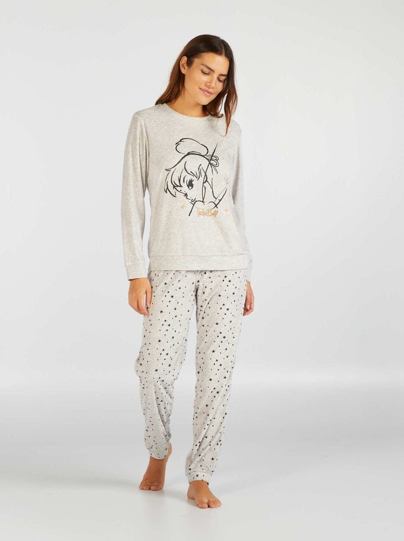 Fleece pyjama 'Disney' 2-delig GRIJS - Kiabi