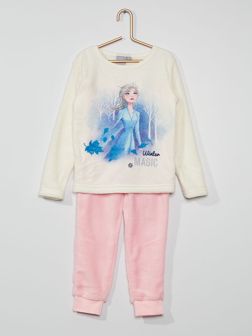Fleece pyjama 'Frozen' beige / roze - Kiabi