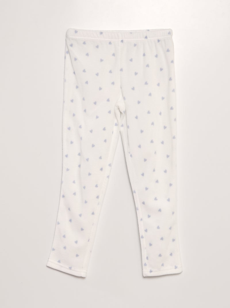Fleece-pyjama met pinguïn-print - 2-delig BLAUW - Kiabi