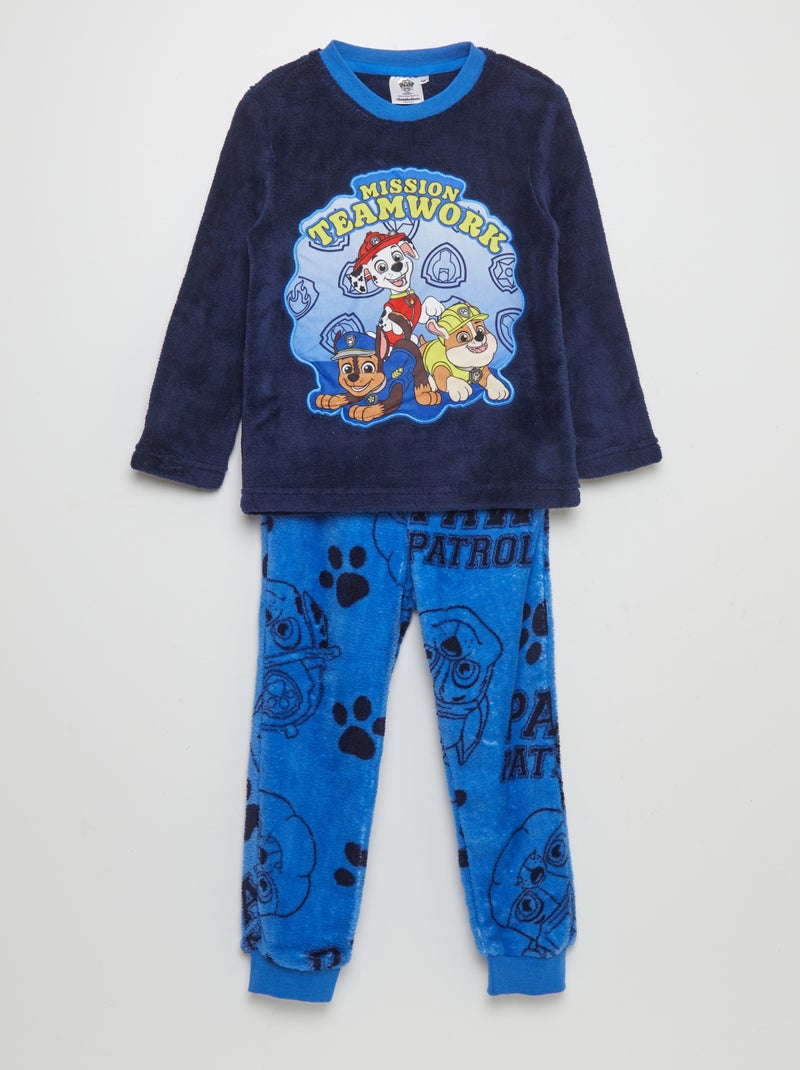 Fleece pyjama 'PAW Patrol' - 2-delig BLAUW - Kiabi