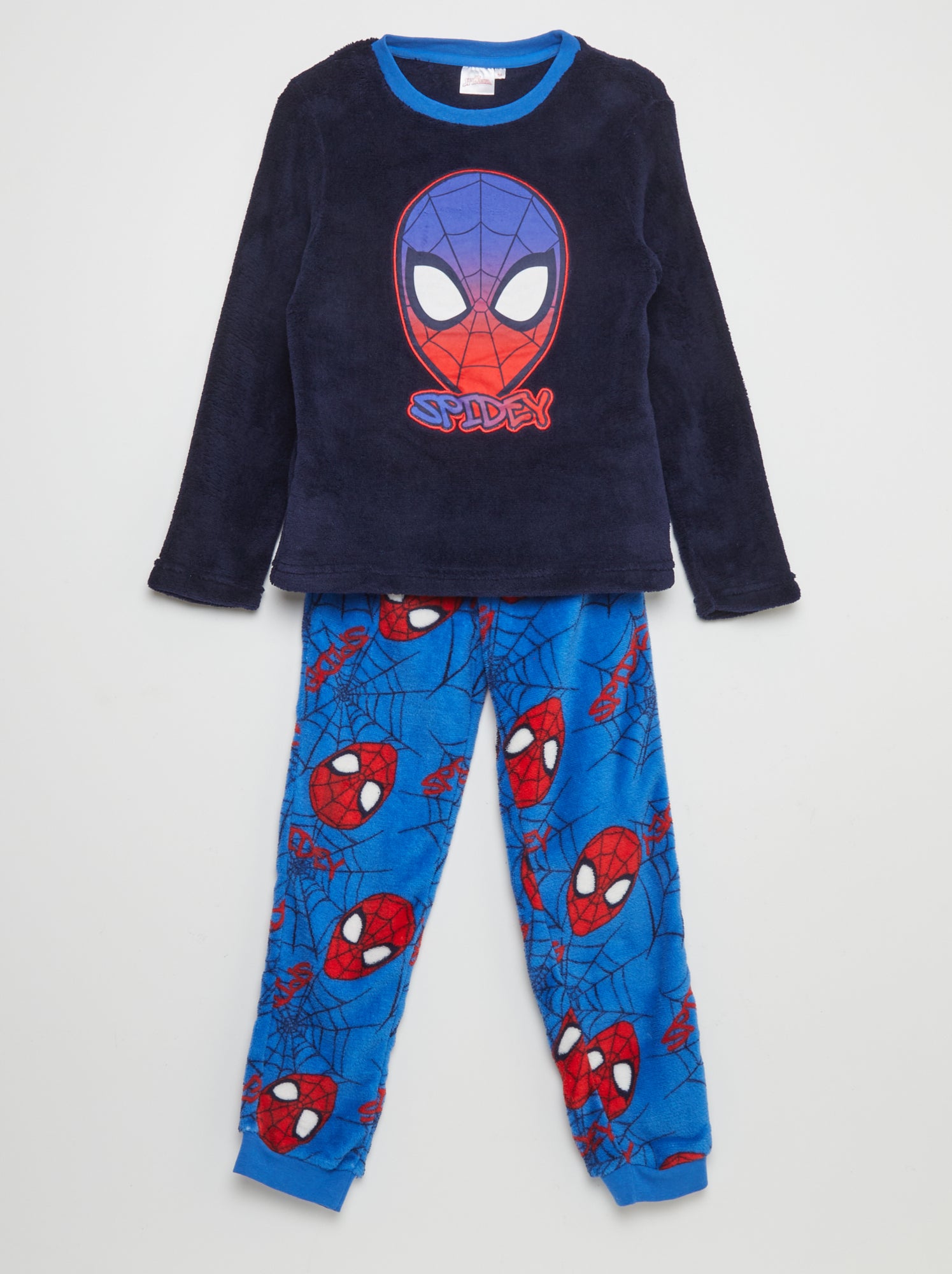 Fleece pyjama Spider Man 2 delig BLAUW Kiabi 17.00