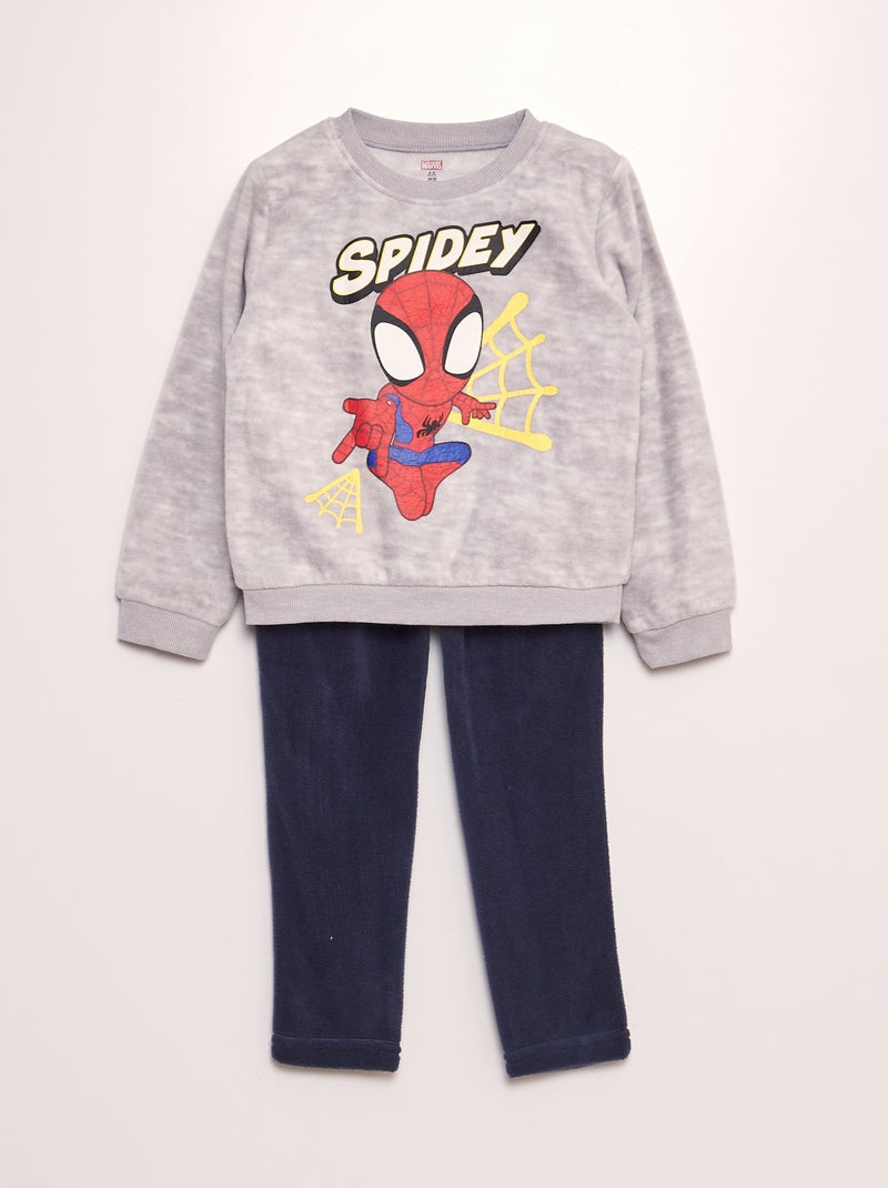 Fleece pyjama 'Spider-Man' - 2-delig GRIJS - Kiabi