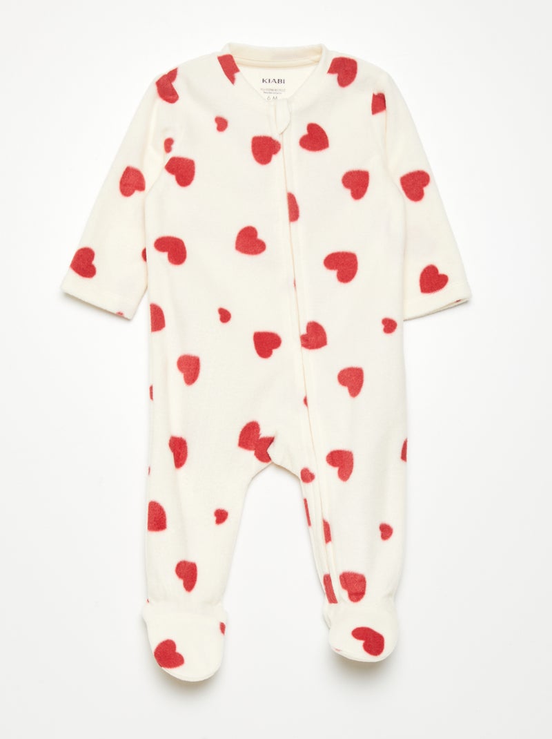 Fleece pyjama WIT - Kiabi