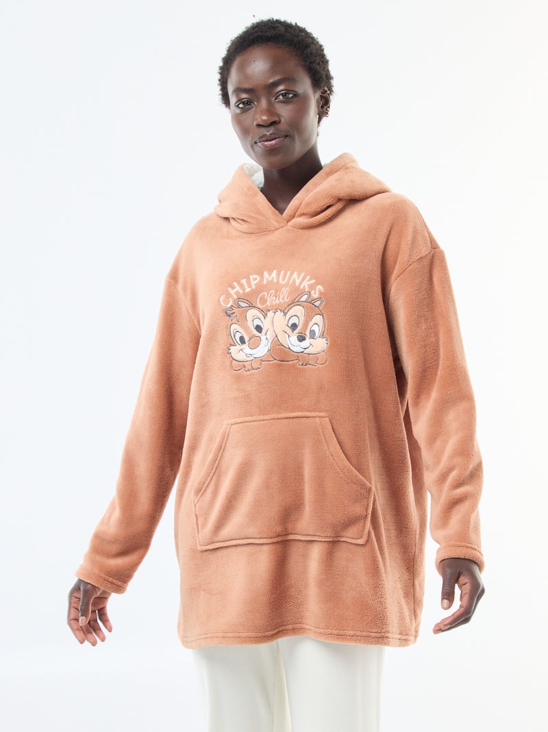 Fleece pyjamahoodie 'Knabbel en Babbel' 'Disney' Biege - Kiabi