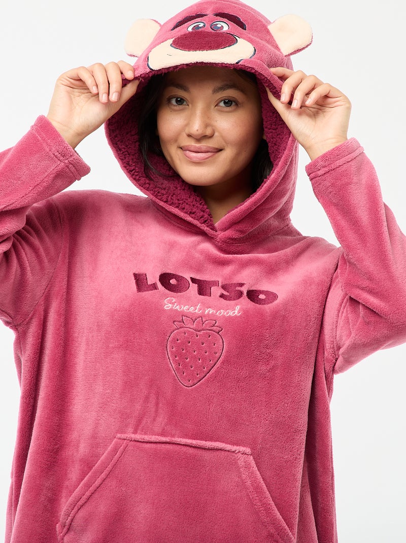Fleece pyjamahoodie 'Lotso' 'Disney' Rose - Kiabi