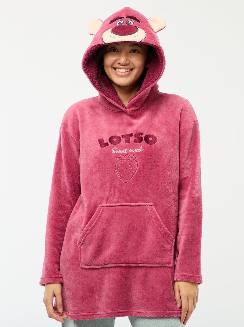Fleece pyjamahoodie 'Lotso' 'Disney' Rose - Kiabi