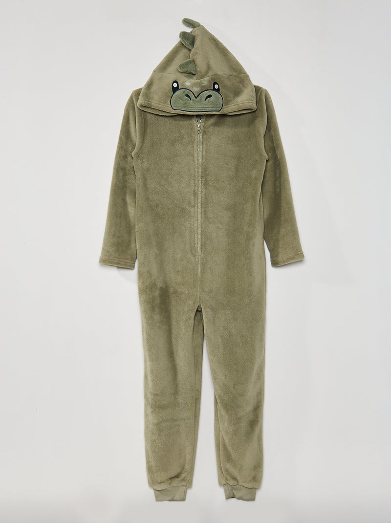 Fleece pyjamapakje in dierenthema GROEN - Kiabi