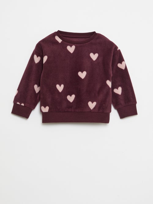 Fleece pyjamasetje - Top + broek - Kiabi