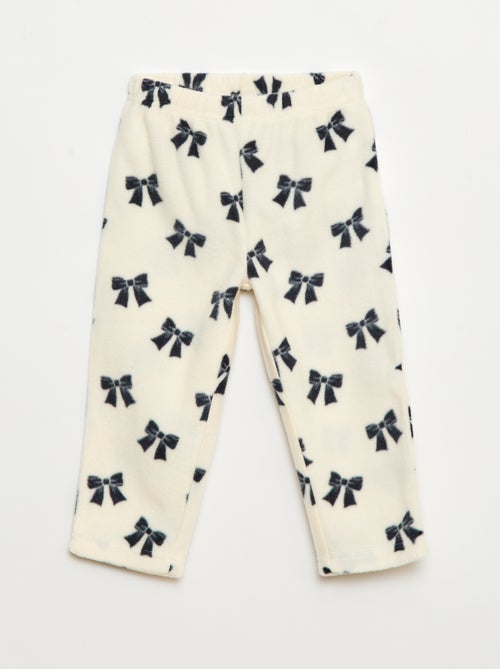 Fleece pyjamasetje - Top + broek - Kiabi