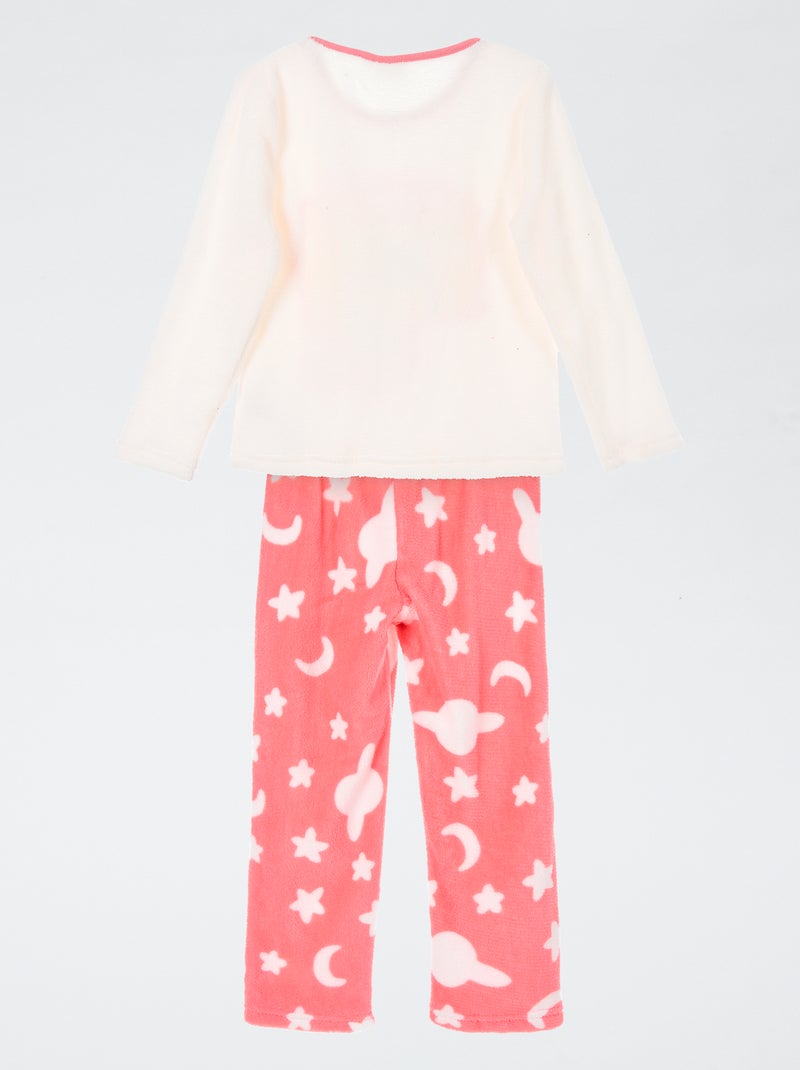 Fleece pyjamasetje 'Bluey' - 2-delig Wit - Kiabi
