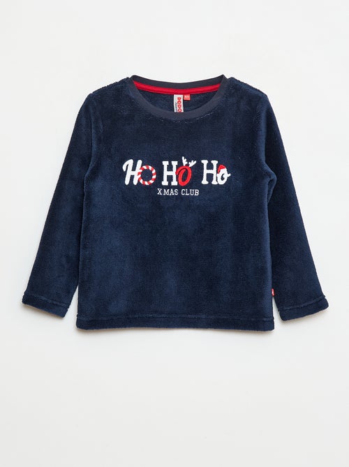 Fleece pyjamasetje in kerstthema - 2-delig - Kiabi