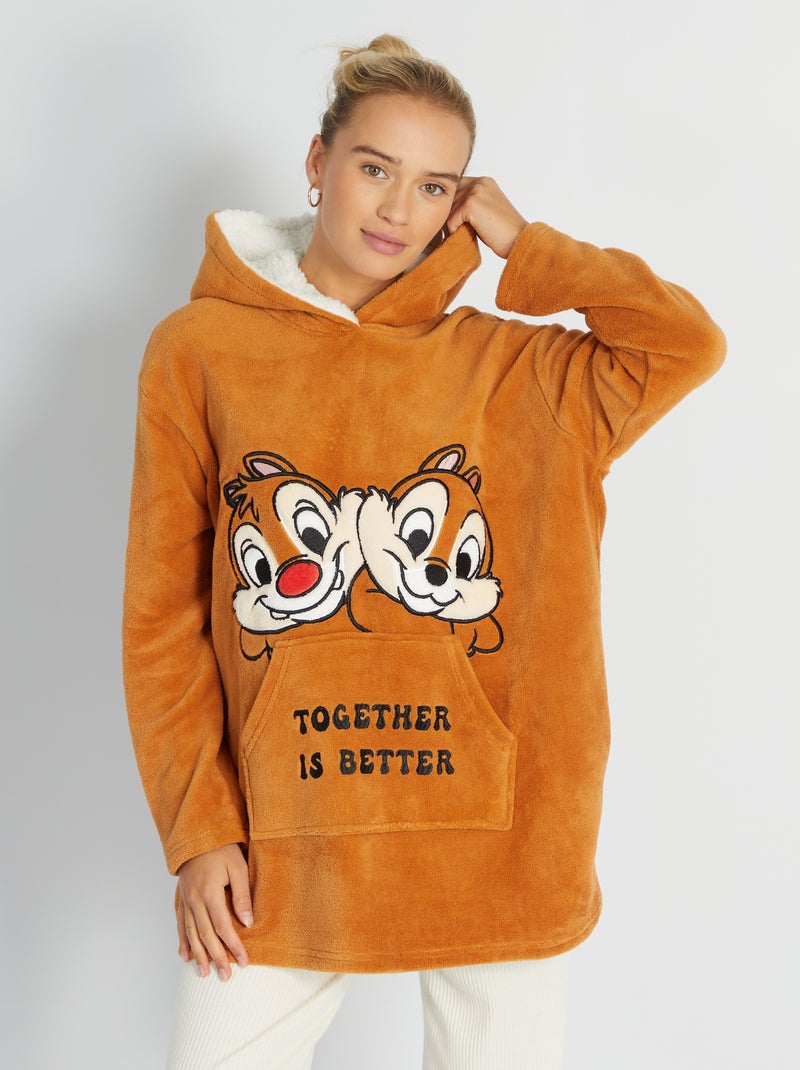 Fleece pyjamatop 'Knabbel & Babbel' 'Disney' BRUIN - Kiabi