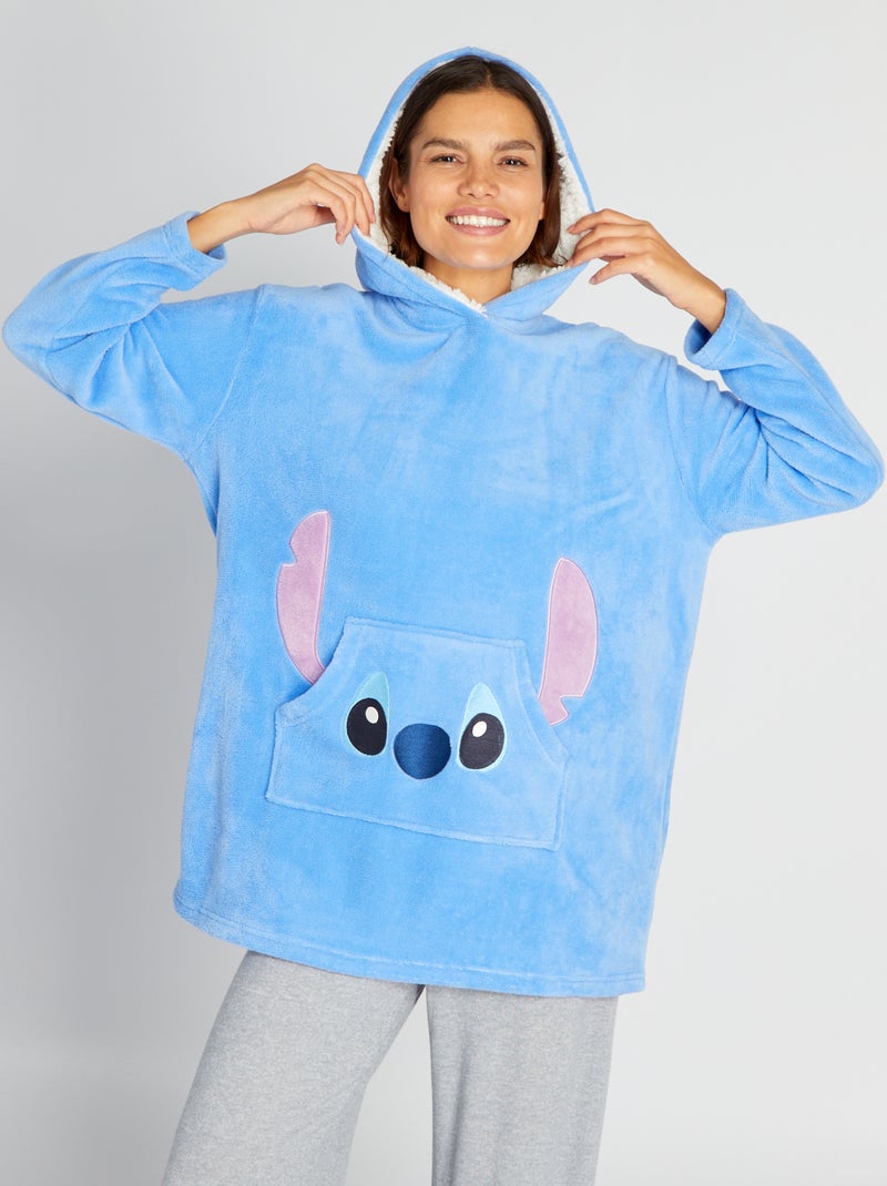 Fleece pyjamatop 'Stitch' 'Disney' BLAUW - Kiabi